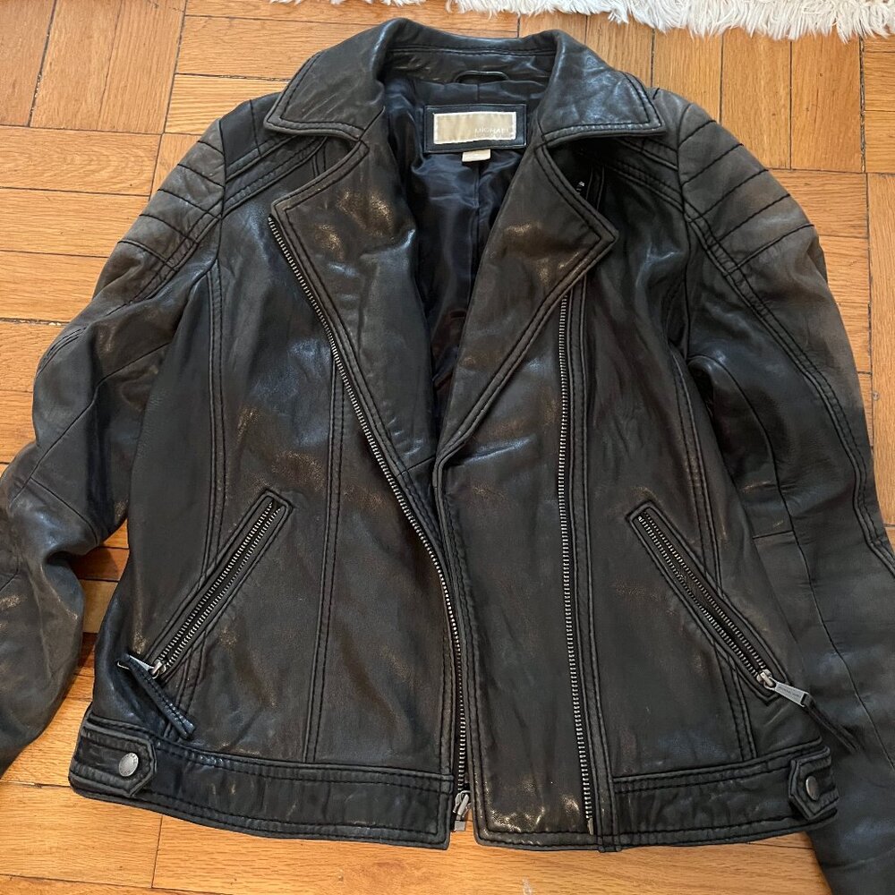 100% Michael Kors Leather Jacket